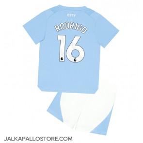 Manchester City Rodri Hernandez #16 Kotipaita Lapsille 2023-24 Lyhythihainen (+ shortsit)